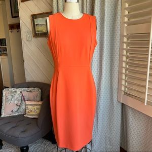 Calvin Klein Orange Sheath